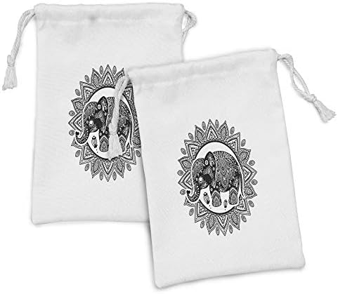 Lunadljiva mandala tkanina od 2, ukrasna paisley orijentalna, mala torba za izvlačenje za toaletne