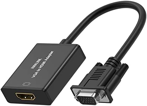 Amalink VGA do HDMI adaptera, 1080p VGA muško za HDMI ženski adapter kabel sa audio kablom i USB