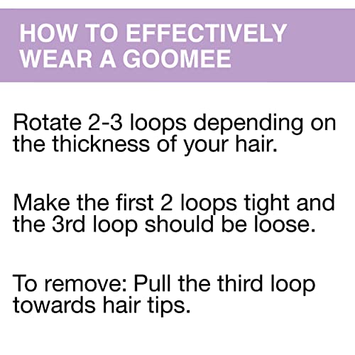 Goomee Original Markless Hair Loop konfeti zamrzavaju kravate za kosu, bez tragova kose, snažno