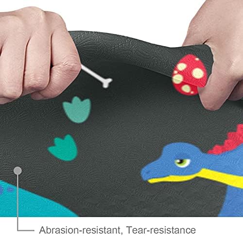 Siebzeh životinja dinosaurusa Premium debeli Yoga Mat Eco Friendly Rubber Health & amp; fitnes non Slip