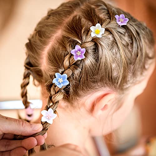 YISSION 20kom Mini cvjetne kopče za kosu za djevojčice žene slatke igle za kosu male kopče za kosu Ljiljane
