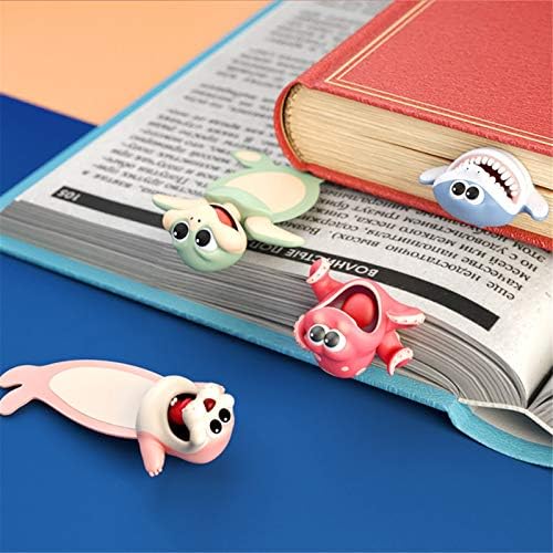 Yamezda 3D Stereo Animal Bookmark, novitet Cartoon Lovely Animal Bookmark,Bookmarks for book Lovers,