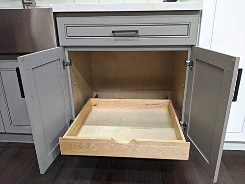Drvena kutija za ladice Organizator potpuno sastavljen izvlačenje ispod kabineta klizna polica baza kuhinja