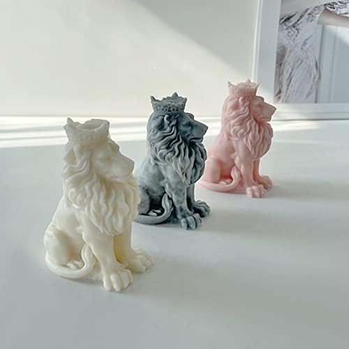 Xidmold 3D lav kalup sa sapunom za životinje Kalup silikonski lav kalup za soju vosak, sapun, čokoladu, kolač, mousse, desert, statua, smola umjetnost