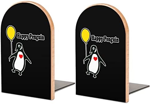 Happy Penguin drveni držači za knjige trendi dekorativni stalak za knjige za kućne i kancelarijske Police