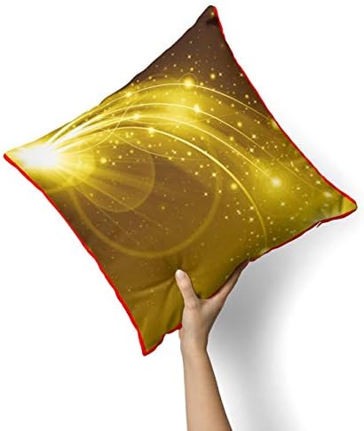 Iirov Sažetak Zlatni fantasy Swoop - Custom Dekorativni dekor za kućno ili vanjsko bacanje jastuka