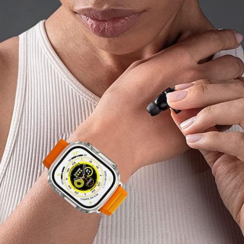 Tsogia [2 paket] Kompatibilan s Appleam Watch Ultra 49mm, futrola za Apple Gleda Ultra s ugrađenim zaštitnim