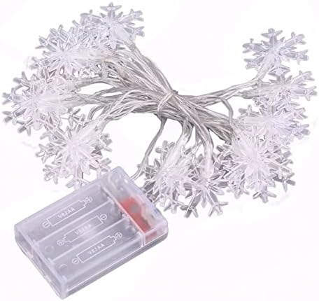 VEFSU zima 10m Snowflake svjetla dekoracije 80LED Božić niz dekor Fairyland LED svjetla LED baterije