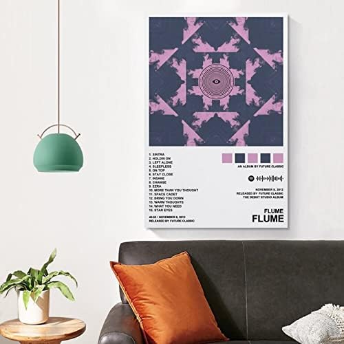 OBICK Flume – Flume platneni Posteri Wall Art Decor Soba Dekoracija spavaće sobe Unframe-style12x18inch