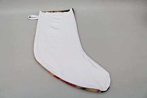 Sarikaya Jastuk Božićni dekor, crvena čarapa, pureće Kilim čarapa, poklon čarapa, prugasta ručno rađena čarapa, čarapa Xmas, Božićna čarapa, 1796