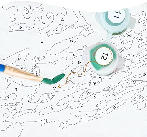 Slikanje brojevima za odrasle djece početnici platneni DIY setovi boja sa patki sa četkicama za crtanje