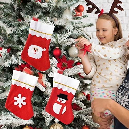 Božićne čarape Konzije Snow Santa Snjegović Dekoracija Čarape Božić Božićna zabava Dekoracija Uskrs viseći