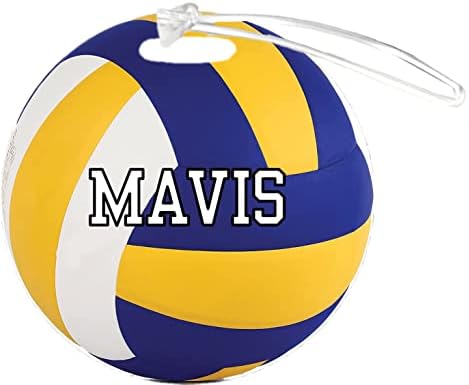 Odbojka Mavis Prilagodljiva 4-inčna ojačana Plastična oznaka torbe za prtljag dodajte bilo koji broj ili bilo koje ime tima