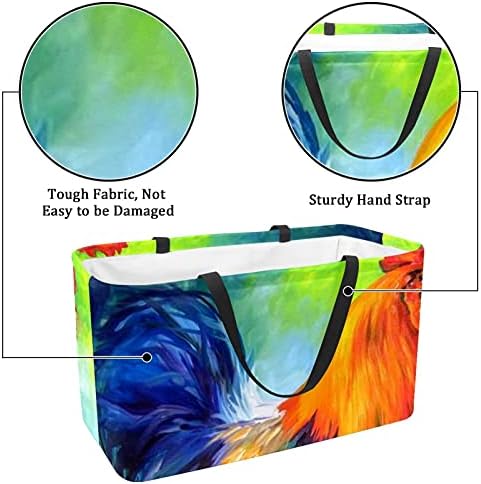Lorvies torbe za višekratnu upotrebu kutije za odlaganje korpa, Sailfish Jumping Painting sklopive