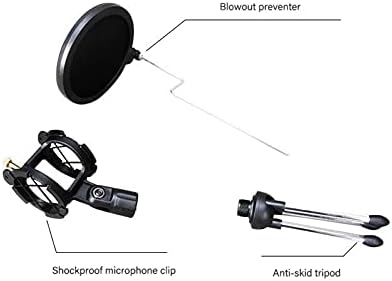 Gfdfd stoni univerzalni nosač za postolje za stativ protiv prskanja za mikrofon držač za stativ