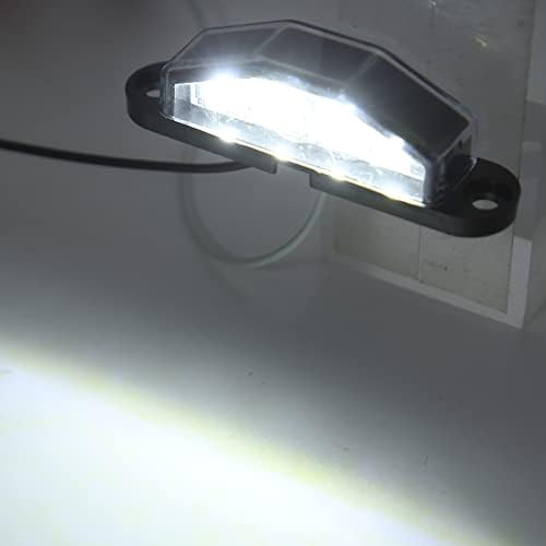 Svjetlo registarske tablice, 10-30V IP67 vodootporno 4-LED svjetlo registarske tablice izdržljiva lampa za prikolicu RV Van Truck