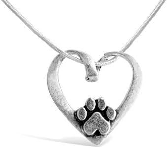 Rosa Vila Oblik srca sa ogrlicom za pse, ogrlica od šteneta za vlasnike svih pasmina pasa, ogrlica