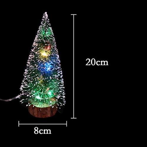 Twdyc Mala umjetna božićna stablo Pred-rasvjetna svjetiljka jezgra stabla minijaturna realistična stolica za zelenilo
