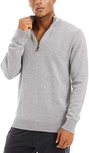 Muški džemperi MAGComsen 1/4 Zip up casual turtleneck pulover Polo džemperi padaju zimske dukseve