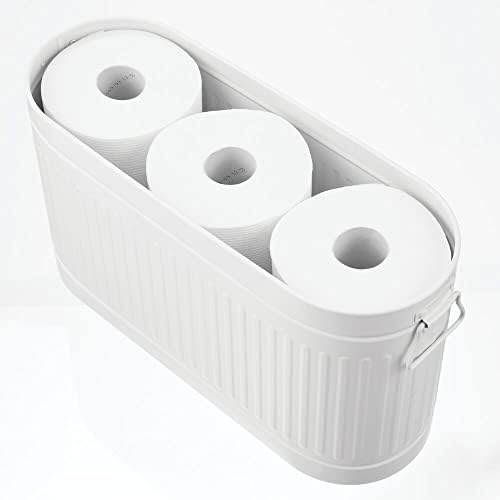 Mdesign Veliki čelik Organizator toaletnog papira, držač za pohranu 6-roll za pohranu posuda za kupatilo,