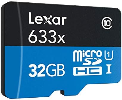 Lexar High-performance 633x 32GB microSDHC UHS-I memorijska kartica sa SD adapterom LSDMI32GBBNL633A Bundle W / Deco zupčani dodaci Kit SD čitač i futrola + LCD ekran navlake + krpa od mikrofiber i više