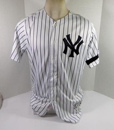 2019 New York Yankees Jonathan Loisiga 43 Igra izdana Bijeli dres 150 Patch - Igra Polovni MLB dresovi