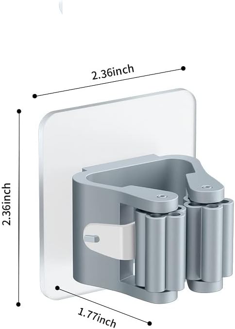 Tfiiexfl 3pcs kućni stalak za skladištenje kupaonica usisavanje visećih cijevi na zid motiva mop