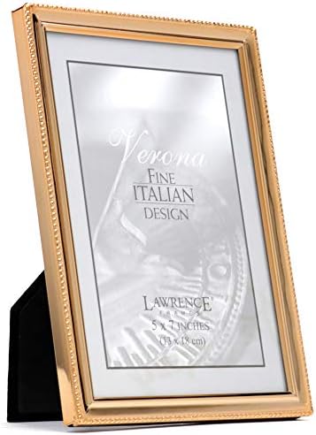 Lawrence Frames klasični okvir za slike perli, 5x7, zlato
