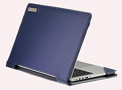 Bronel - Profil Series - Plava kožna futrola za laptop kompatibilna sa Asus Vivobook 15 E510MA-BR997WS