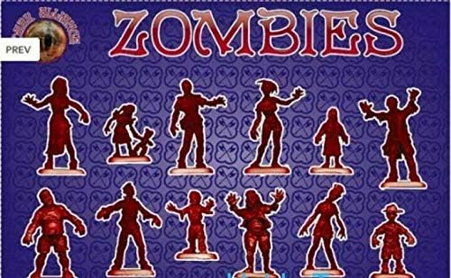 Set paketa zombija Saveza 1,2 72023+72024 1/72 srazmjerno