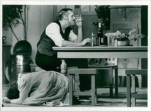 Vintage fotografija Marie G246;ranzon i Peter Stormare u Miss Julie u Dramatenu