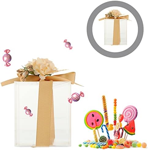 Zerodeko Poklon kontejneri 10 seta Clear Candy poklon kutije prazne plastične kutije sa bombonskom