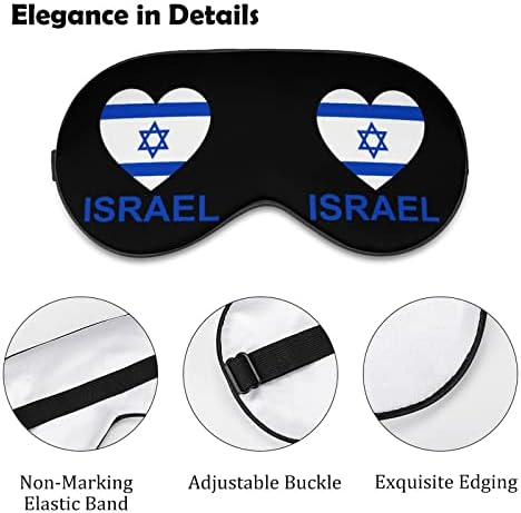 Ljubav Izraelska maska ​​za spavanje Mekano povez sa prenosivim maskom za oči s podesivim kaišem