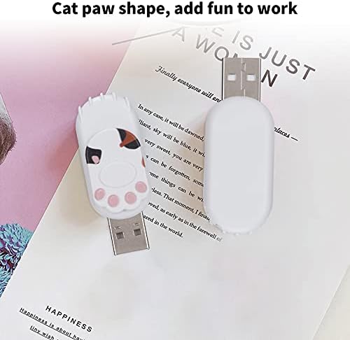 Crtani USB, Flash Drive Cat Paw Oblik prijenosni U Disk Veliki pohrana Palac Memory Stick za računarski laptop, Rođendanski festival Poklon, Bijelo