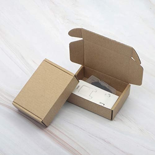 Ellbest 50pcs Kraft Brown Box 1,5 mm debele kartonske poklon kutije, 3,8 x 2,6 x 1,2 inča sklopiva kraft