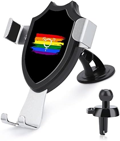 Akvarel Rainbow zastava Gay Pride Auto-unutrašnjost telefona nosač za ventilaciju zraka za ventilaciju mobitela Podesiva za pametni telefon