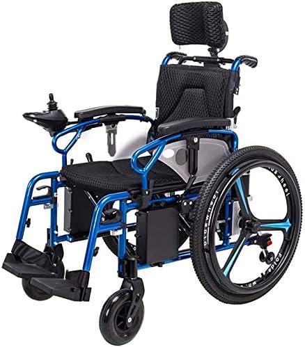 NEOCHY Fashion prijenosni invalidska kolica medicinska Rehab invalidska kolica za starije osobe za teške uslove rada sa naslonom za glavu sklopiva i lagana invalidska kolica 360 ° džojstik