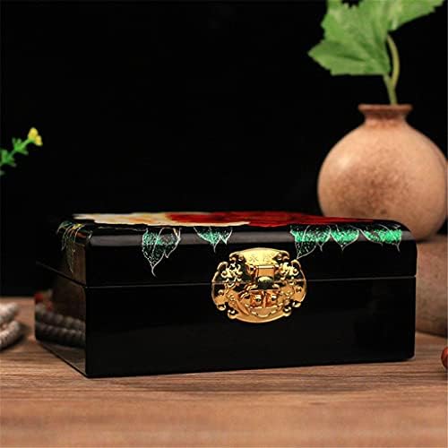 SMLJLQ kutija za nakit skladište nakita Antikni Kineski stil drvena Vintage kutija za domaćinstvo