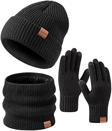 Zimske kape za šešire Set za muškarce i žene, šeširi za muškarce rukavice sa ekranom osetljivim
