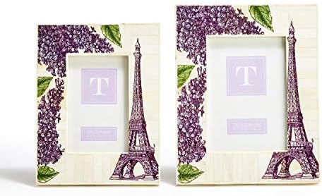 Twos Company Viva Paris Set od 2 Eiffelov toranj Print Photo Frames uključuje 2 veličine: 4 x 6 i 5 x 7