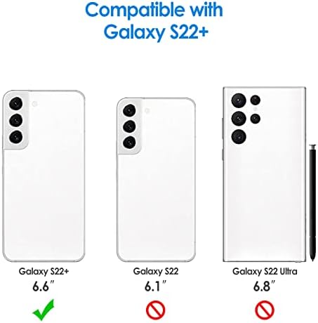 JETech Slim Fit futrola za Samsung Galaxy S22+ / S22 Plus 5G 6,6-inčni, tanak poklopac telefona sa apsorpcijom