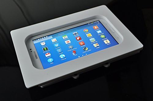TABcare kompatibilan Samsung Galaxy Tab 3 8.0 & tabulator 4 8.0 bijeli VESA zidni akrilni sigurnosni kućište za poz, Kiosk, prikaz trgovine