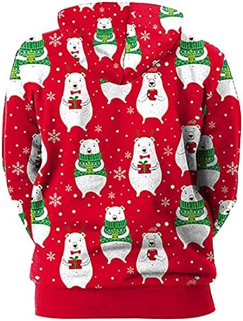 Shusuen & nbsp;Božićne dukserice za žene ružne pletene pulover slatke dukserice sa dugim rukavima