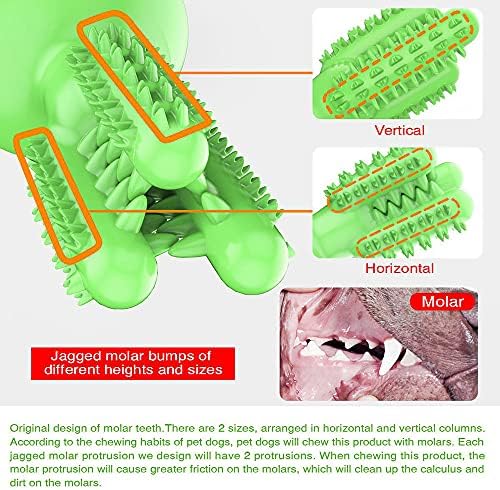 AYDFN PET sisa molarni štap za čišćenje zuba čišćenje kućnih ljubimaca žvakati igračku, netoksična mekana prirodna guma i molarni naleti za zube zubi zubi čišćenje srednjeg velikog psa štene, plavo