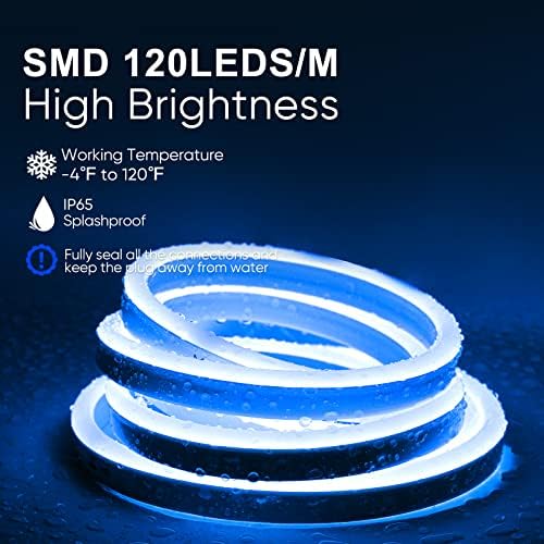 Shine Decor Bundle proizvodi paketa kablova za napajanje sa plavim kompletom LED neonskih lampi od