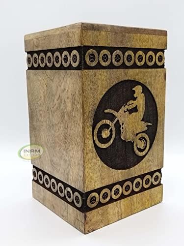 Inam's Premium Quality Pogrebne pribor za kremiranje urn za odrasle pepeo dizajn bicikla Pogrebna