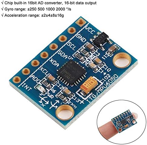 Aceirmc 3kom Gy-521 MPU-6050 MPU6050 3 Osa akcelerometar žiroskop modul 6 DOF 6-osa akcelerometar žiroskop senzor modul 16 Bit ad Konverter izlaz podataka IIC I2C za Arduino