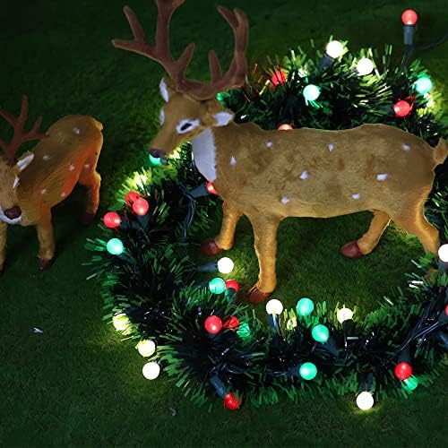 ESOLTON Božić struna svjetla 70 LED Multi boja sa bisernim stakla 120v UL Certified unutarnji vanjsku upotrebu