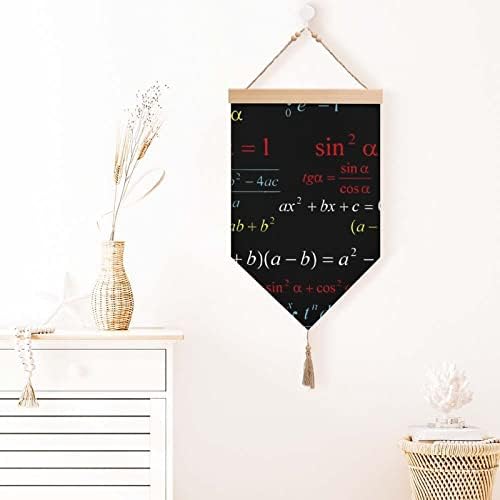 Nudquio matematička Formula pamučna posteljina viseća Zastava zidni znak slika za uređenje trijema kućne