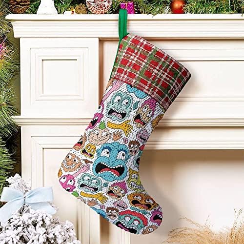 Čudna lica Funny Sequin Božićne praznike Čarape Reverzibilna boja Promjena magične zalihe za Xmas Tree